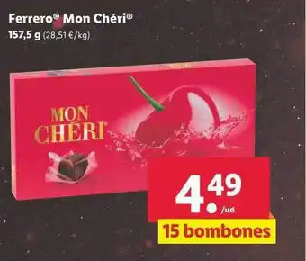 Lidl Ferrero mon chéri 157.5g oferta