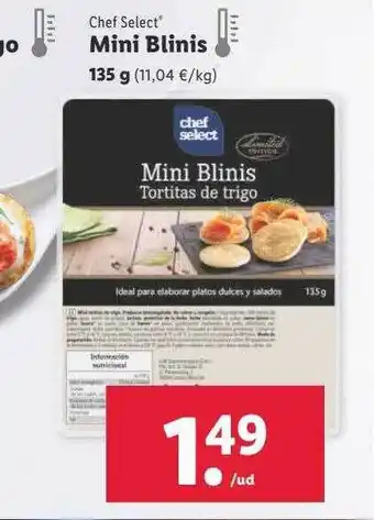 Lidl Chef select min blinis oferta