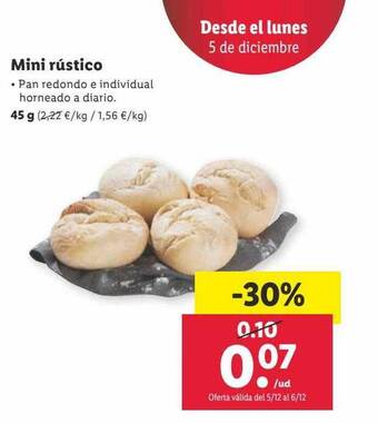Lidl Mini rústico oferta