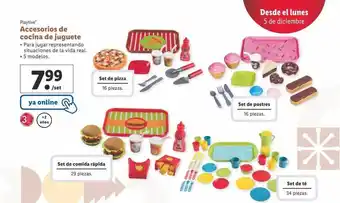 Lidl Playtive accesorios de cocina de juguete oferta