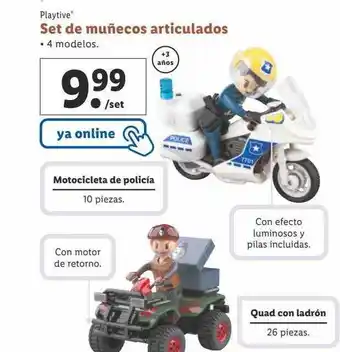 Lidl Playtive set de muñecos articulados 4 modelos oferta