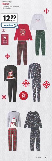 Lidl Esmara livergy pijama oferta