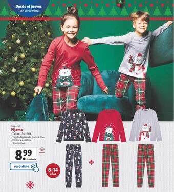Lidl Pepperts! pijama oferta