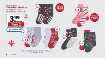 Lidl Pepperts! lupilu calcetines térmicos oferta