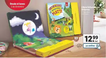 Lidl Libro infantil con linterna oferta