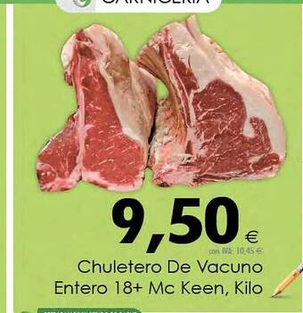 Cash Ifa Chuletero de vacuno entero 18+ mc keen kilo oferta