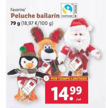 Lidl Favorina peluche bailarín oferta