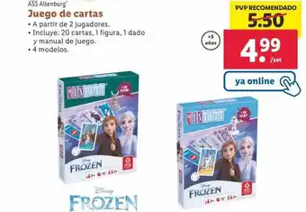Lidl Disney frozen ass altenburg juego de cartas oferta