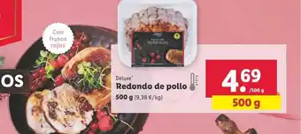 Lidl Deluxe redondo de pollo oferta