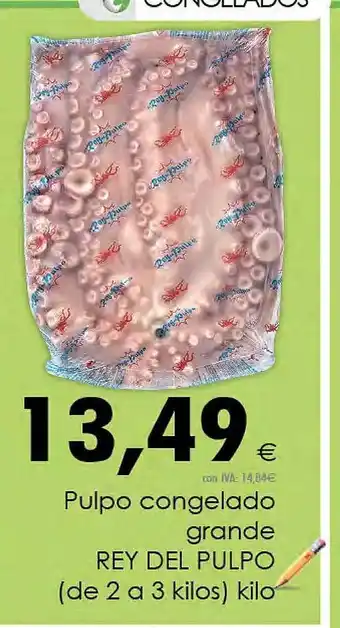 Cash Ifa Pulpo congelado grande rey del pulpo oferta