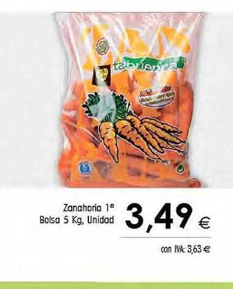 Cash Ifa Zanahoria bolsa oferta