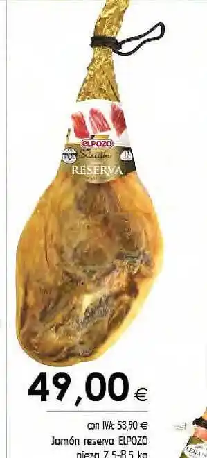 Cash Ifa Jamón reserva elpozo nieza oferta