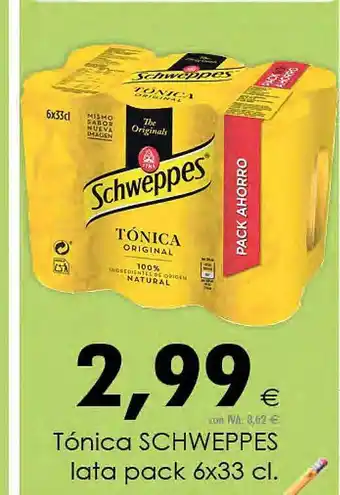 Cash Ifa Tónica schweppes lata pack 6 oferta