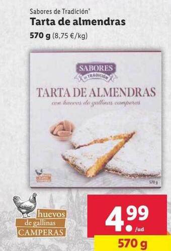 Lidl Sabores de tradición tarta de almendras oferta