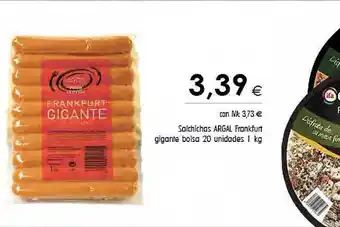 Cash Ifa Salchichas argal frankfurt gigante bolsa 20 oferta