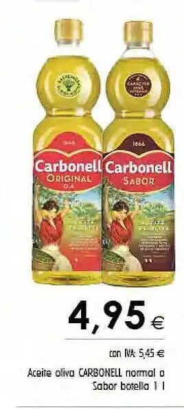 Cash Ifa Aceite oliva carbonell normal o sabor botella oferta