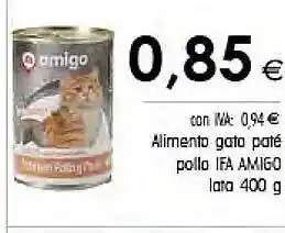 Cash Ifa Alimento gato paté pollo ifa amigo lata oferta