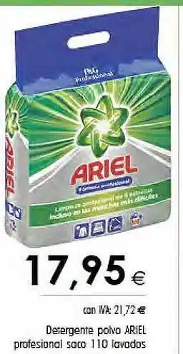 Cash Ifa Detergente polvo ariel professional saco 10 lavados oferta