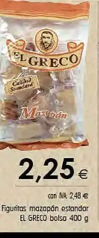 Figuritas mazapán estandar el greco bolsa