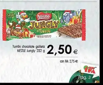 Cash Ifa Turrón chocolate galleta nestle jungly oferta