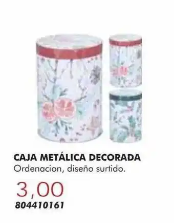 Coinfer Caja metálica decorada oferta