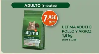Dialprix Ultima adulto pollo y arroz oferta