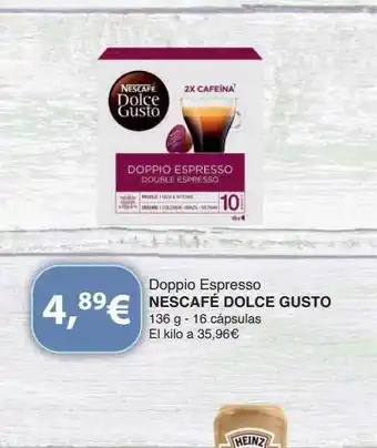 Dialprix Doppio espresso nescafé dolce gusto oferta