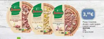 Dialprix Pizzas creazione de atún cuatro quesos o jamón serrano buitoni oferta