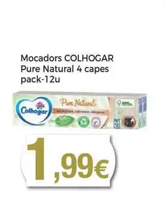Keisy Mocadors colhogar pure natural 4 capes pack-12 oferta