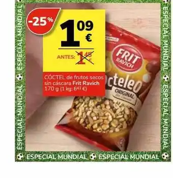 Supermercados Charter Cóctel de frutos secos sin cáscara frit ravich oferta
