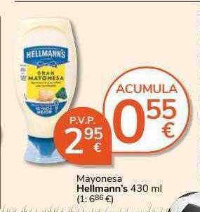 Supermercados Charter Mayonesa hellmann's oferta