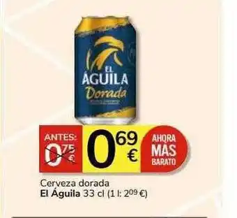 Supermercados Charter Cerveza dorada el águila oferta