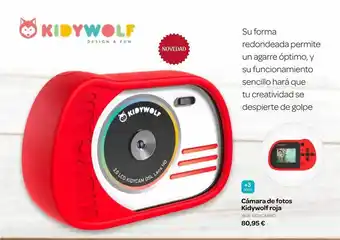 Cámara de fotos kidywolf roja