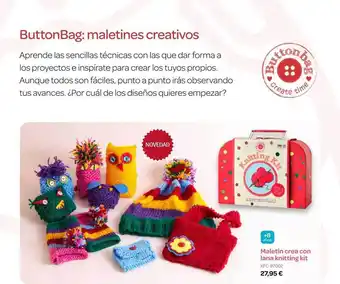 Maletin crea con lana knitting kit