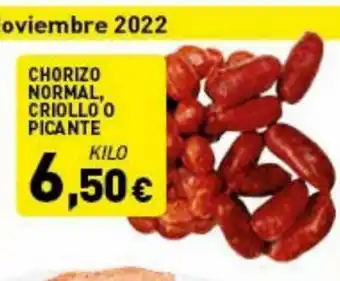 Hiperber Chorizo Normal, Criollo o Picante oferta