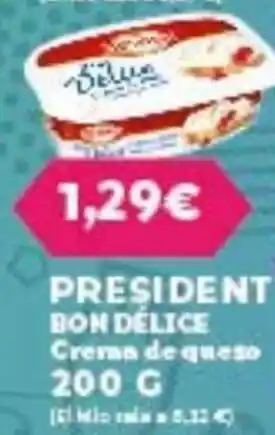Hiperber President Bon Délice Crema De Queso oferta