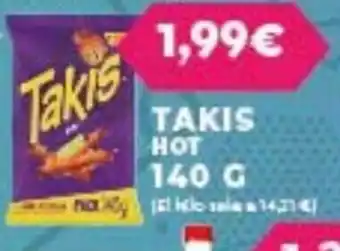 Hiperber Takis Hot 140g oferta
