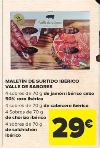 Carrefour Maletin De Surtido Ibérico Valle De Sabores oferta