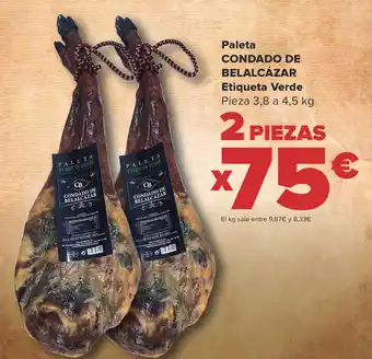 Carrefour Paleta Condado de Belalcázar Etiqueta Verde oferta