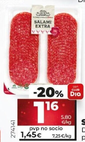 Dia Salami Extra en Lonchas oferta