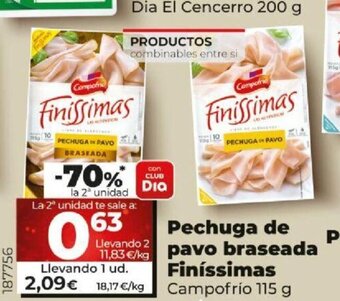 Dia Pechuga de Pavo Braseada Finíssimas oferta