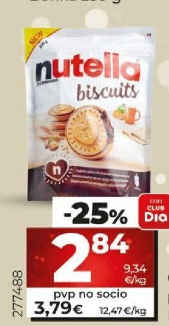 Dia Galletas Rellenas de Nutella oferta