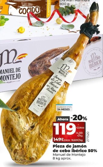 Pieza de Jamón de Cebo Ibérico 50%
