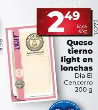 Dia Queso Tierno Light en Lonchas oferta