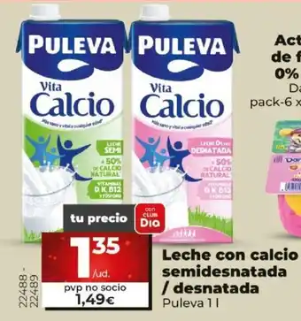 Dia Leche Con Calcio Semidesnatada / Desnatada oferta