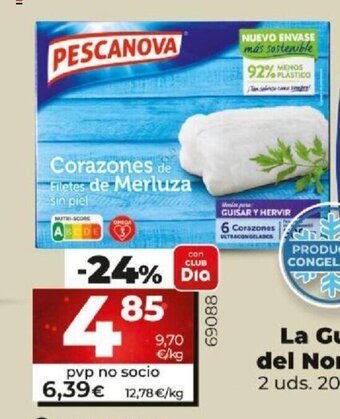 Dia Corazones de Merluza oferta