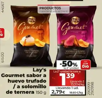 Dia Lay's Gourmet Sabor a Huevo Trufado / a Solomillo De Ternera oferta