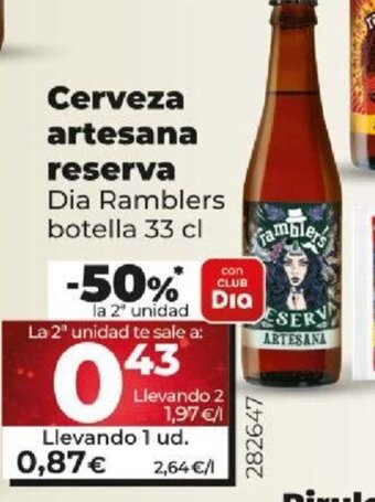Dia Cerveza Artesana Reserva oferta