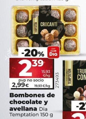 Dia Bombones de Chocolate Y Avellana oferta