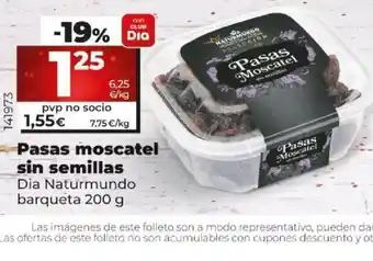 Dia Pasas Mosacatel Sin Semillas oferta